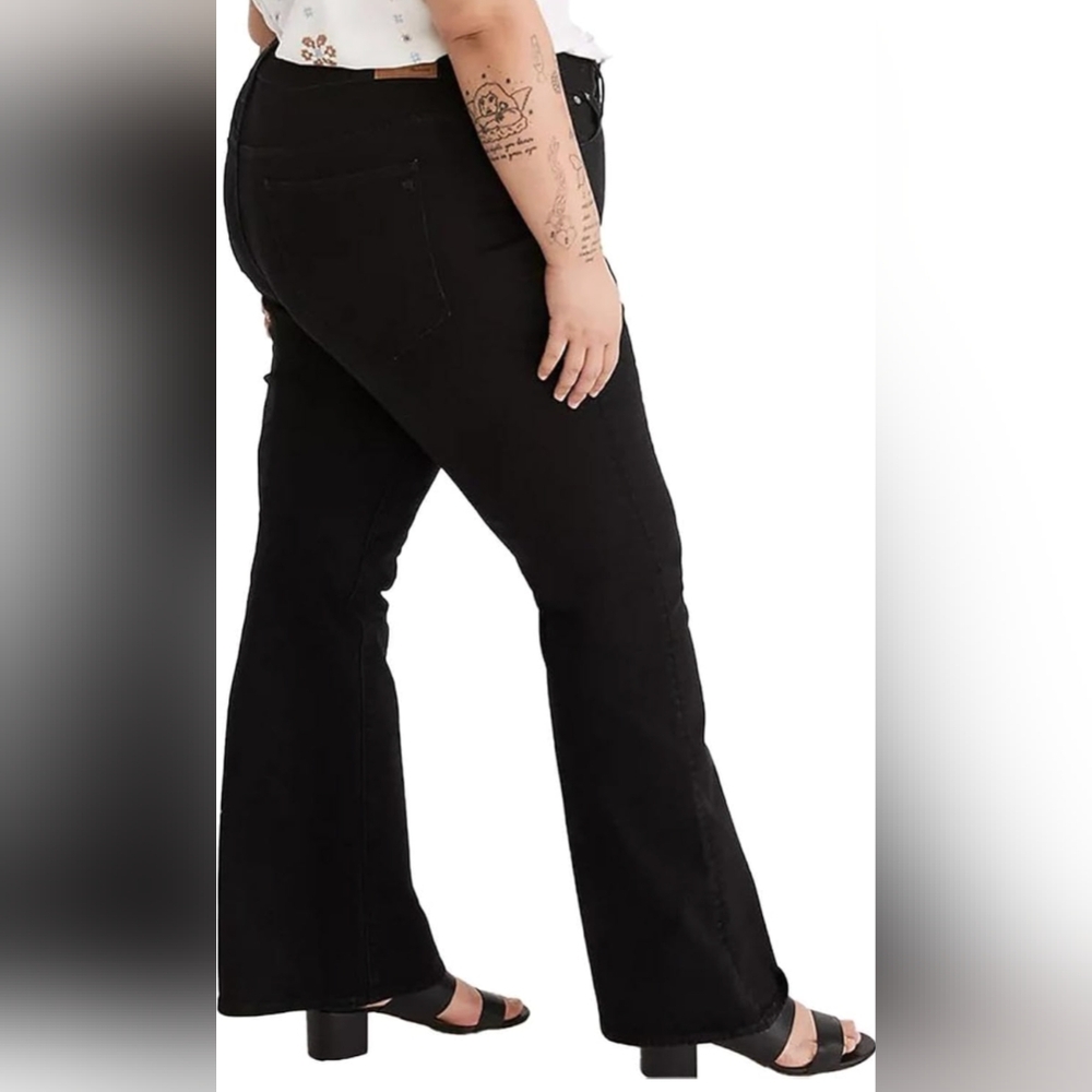 Madewell The Perfect Vintage Flare Jean Black Sherborn Wash High Rise- 33/16 - Picture 13 of 15